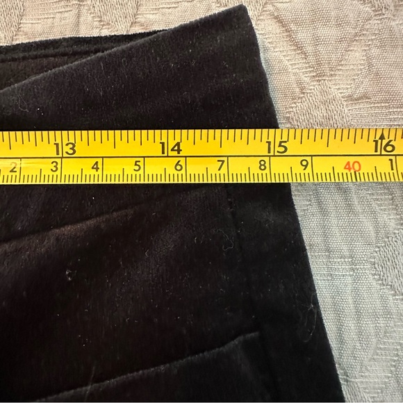 🪅Banana Republic Sloan Velvet Slim Ankle Pant. Black. Size 4. - Picture 13 of 16